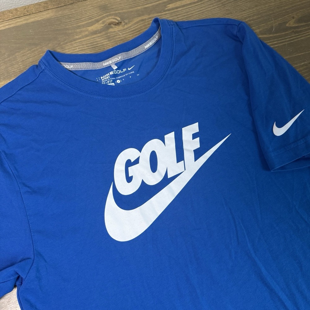 Nike Golf Men's Small DriFit Short Sleeve Tee T-Shirt Top Logo Crewneck
